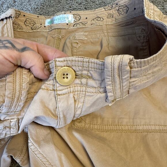 Aventura Clothing Organic Cotton Sustainable Crop Pants Women's 12 Brown Stretch - Picture 9 of 10